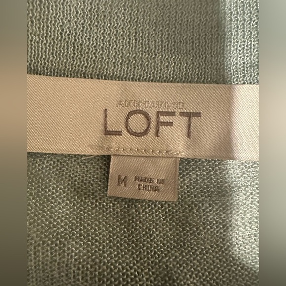 Loft Women's Light Blue Cardigan Sweater Size Medium - Picture 2 of 3